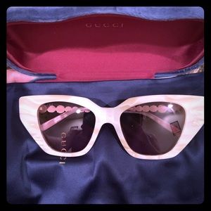 Gucci Sunglasses w/ pink lenses and rhinestones